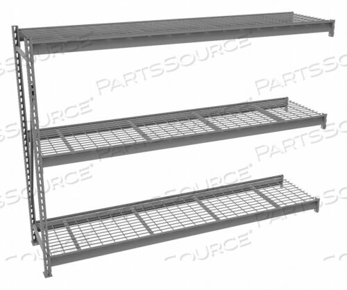 OEM#: 6940BULK RACK ADD-ON 72 H 96 W 24 D GRAY by Tennsco Corp.