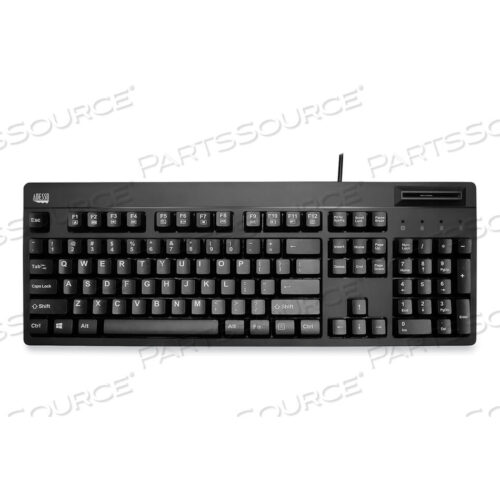 OEM#: AKB-630SB-TAAEASYTOUCH SMART CARD READER KEYBOARD AKB-630SB-TAA, 104 KEYS, BLACK by Adesso, Inc.