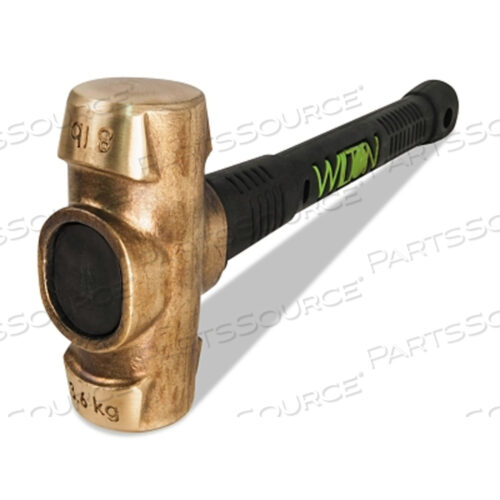 OEM#: 90816UNBREAKABLE HANDLE BRASS SLEDGE HAMMER, 8 LB, 16 IN L by Wilton/ Walter Meier Manufacturing Americas