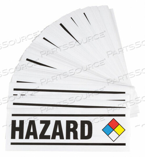OEM#: 8816HAZARDOUS WARNING LABEL PK25 by Brady Americas