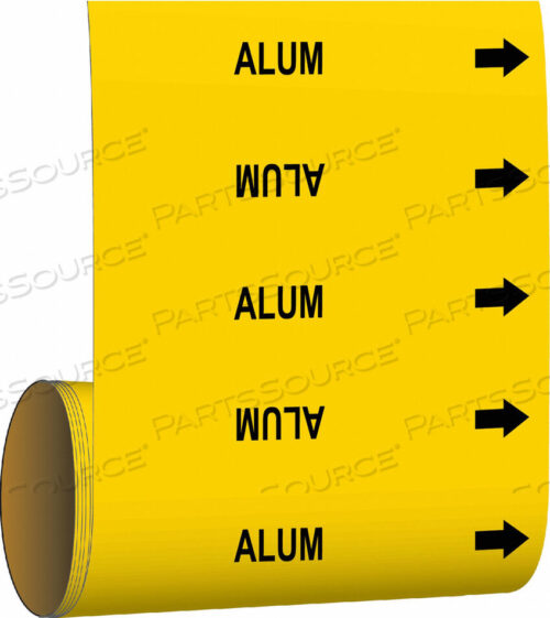 OEM#: 41539PIPE MARKER ALUM YELLOW by Brady Americas