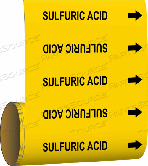 OEM#: 41536PIPE MARKER SULFURIC ACID YEL by Brady Americas