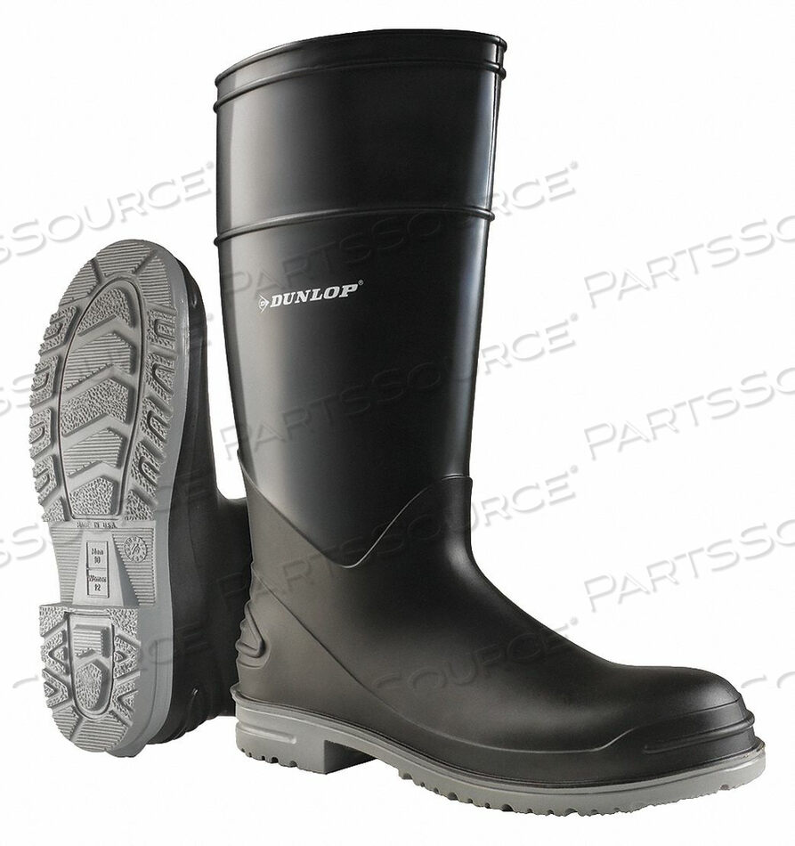 OEM#: 8968200RUBBER BOOT MENS 12 KNEE BLACK PR by Dunlop