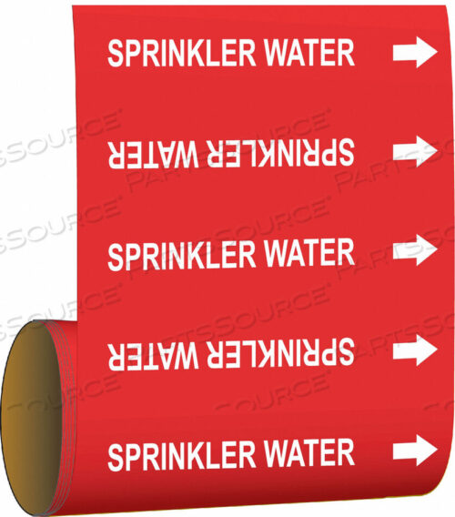 OEM#: 41476PIPE MARKER SPRINKLER WATER RED by Brady Americas
