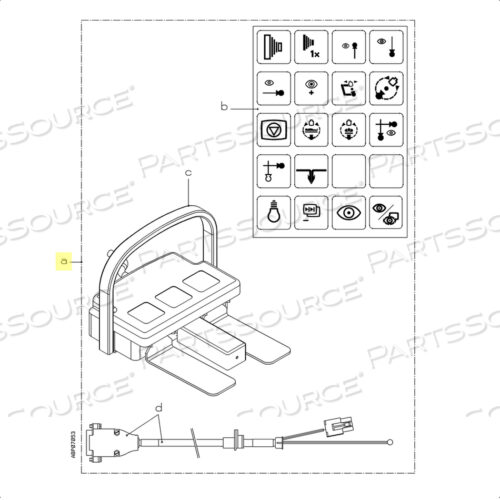 Replaces Philips Healthcare 989601040072FOOTSWITCH