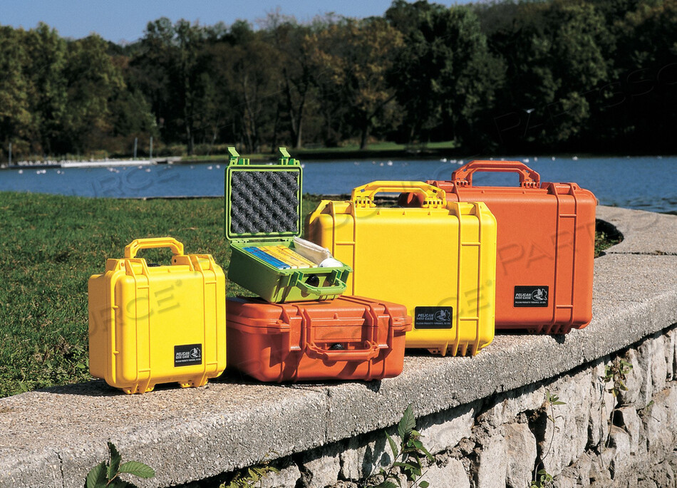 OEM#: 1400-000-150CASE W/FOAM 13-3/8 L 11-5/8 W ORANGE by Pelican Products