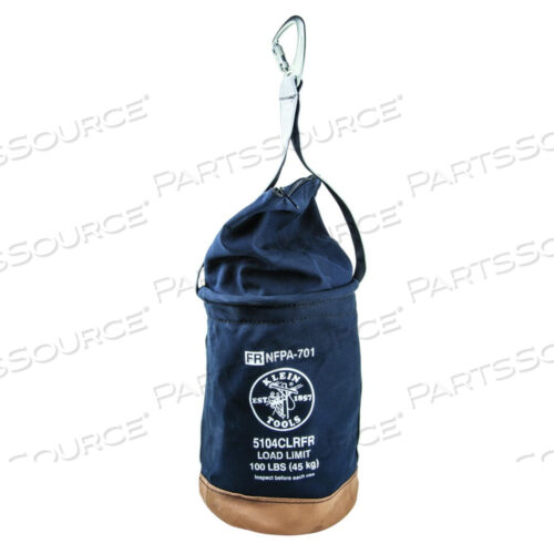 FLAME-RESISTANT TOP CLOSING CANVAS BUCKET