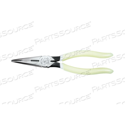 PLIERS, LONG NOSE SIDE-CUTTERS, HI-VIZ, 8-INCH