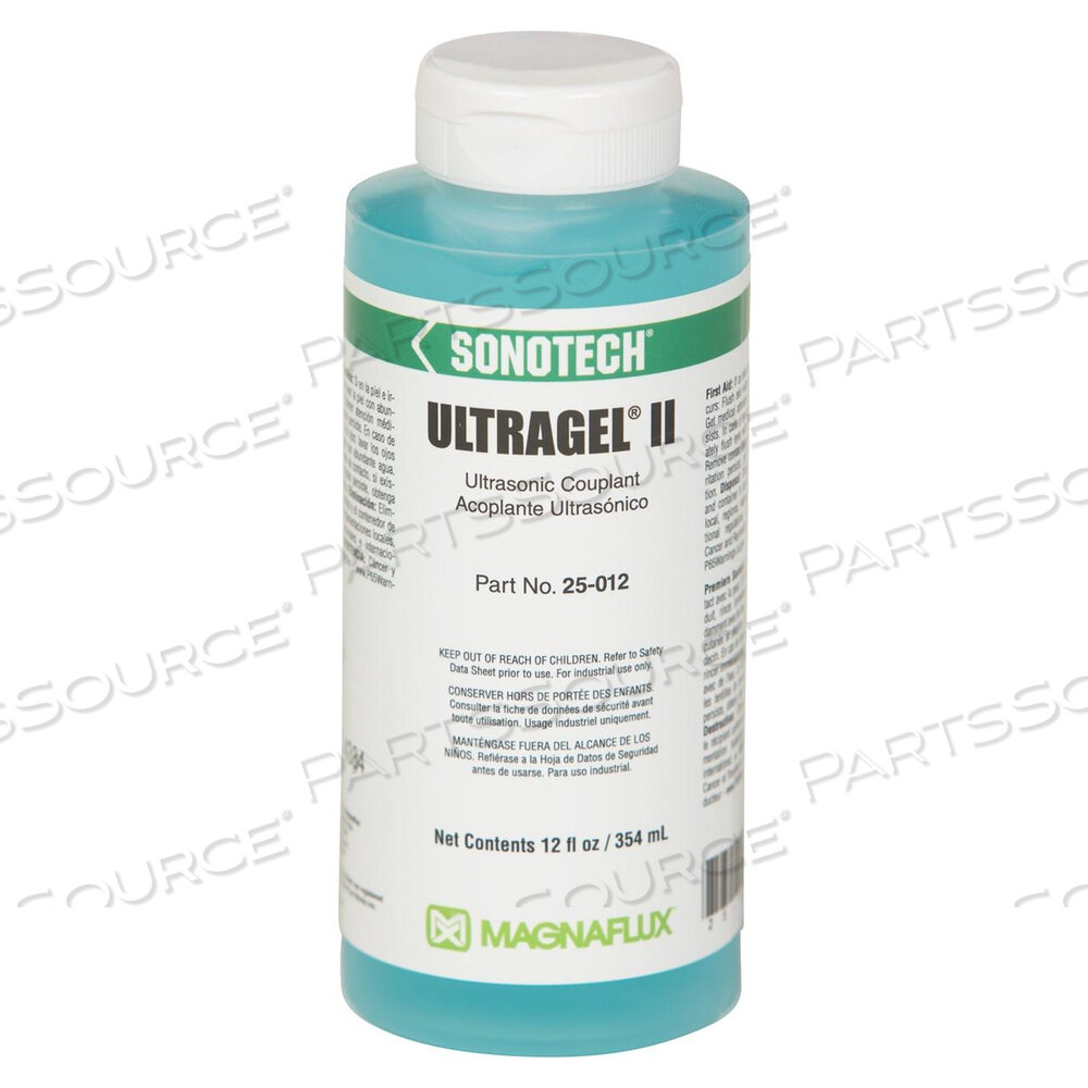 OEM#: 25-91225-912 MAGNAFLUX ULTRAGEL COUPLANT, ULTRASONIC, 12 FL OZ, BOTTLE, BRIGHT BLUE by Magnaflux