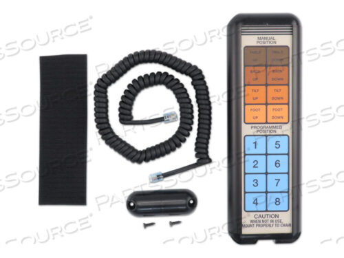 Replaces Midmark Corp. 9A73001HAND CONTROL WITH BOTTOM END CAP, COIL CORD