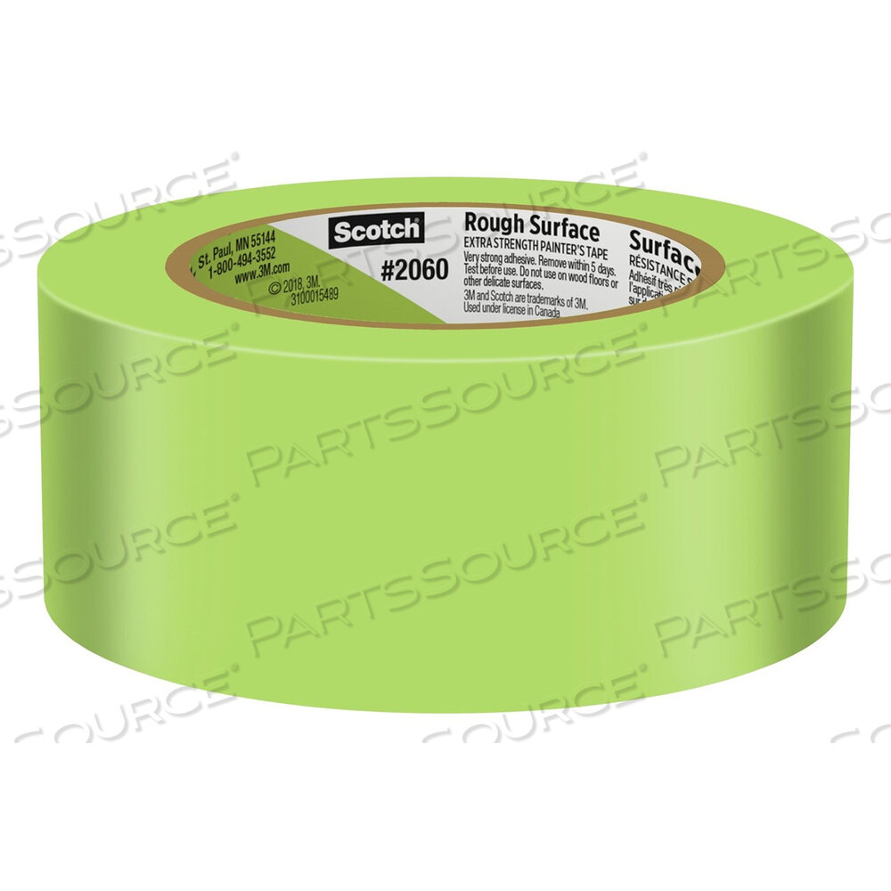 OEM#: 21200720687000126658 SCOTCH® 2060 MASKING TAPE, GREEN, 1.88 INCH W, 60.14 YD L, RUBBER by 3M Consumer