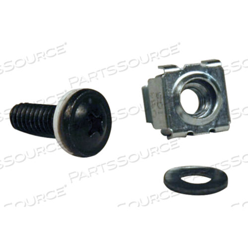 OEM#: SRCAGENUT5MM50PC RACK ENCLOSURE SQUARE HOLE HARDWARE M5 SCREWS & WASHERS by Tripp Lite