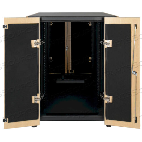 OEM#: SRQ18U18U SOUNDPROOF RACK ENCLOSURE SERVER CABINET QUIET ACOUSTIC by Tripp Lite