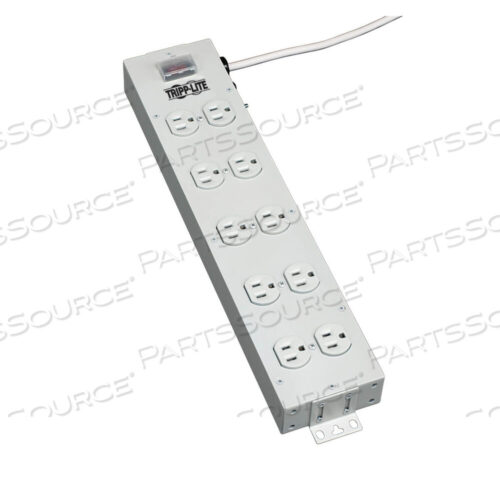 OEM#: TLM1015NCPOWER STRIP 120V 5-15R 10 OUTLET METAL 15FT CORD 5-15P by Tripp Lite