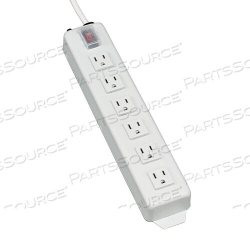 OEM#: TLM615NCPOWER STRIP 120V 5-15R 6 OUTLET METAL 15FT CORD 5-15P by Tripp Lite