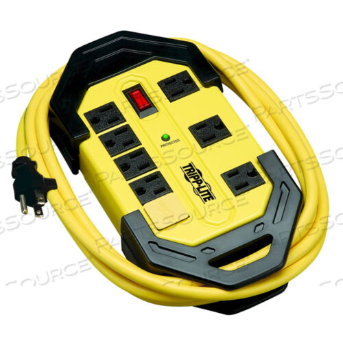 OEM#: TLM812SAPROTECT IT! INDUSTRIAL SAFETY SURGE PROTECTOR, 8 AC OUTLETS, 12 FT CORD, 1,500 J, YELLOW/BLACK by Tripp Lite