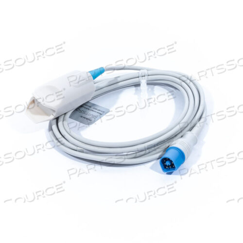 Replaces Philips Healthcare 9898032059019.8 FT REUSABLE CLIP ADULT SPO2 SENSOR
