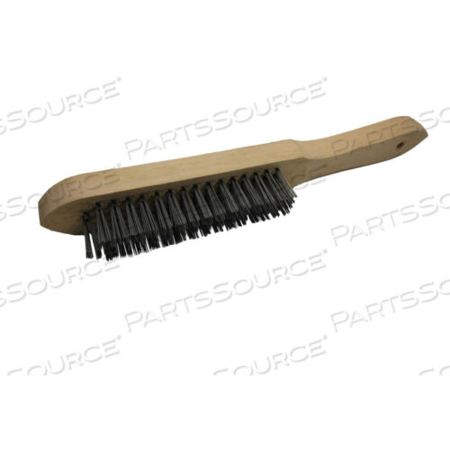 OEM#: WBWSHMSBRHMS4W XTRWELD SCRATCH BRUSH WITH 4X16 CARBON STEEL BRISTLES, SHOE HANDLE by XTRweld