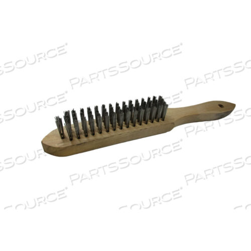 OEM#: WBWSHSSBRHSS4W XTRWELD SCRATCH BRUSH WITH 4X16 STAINLESS STEEL BRISTLES, SHOE HANDLE by XTRweld