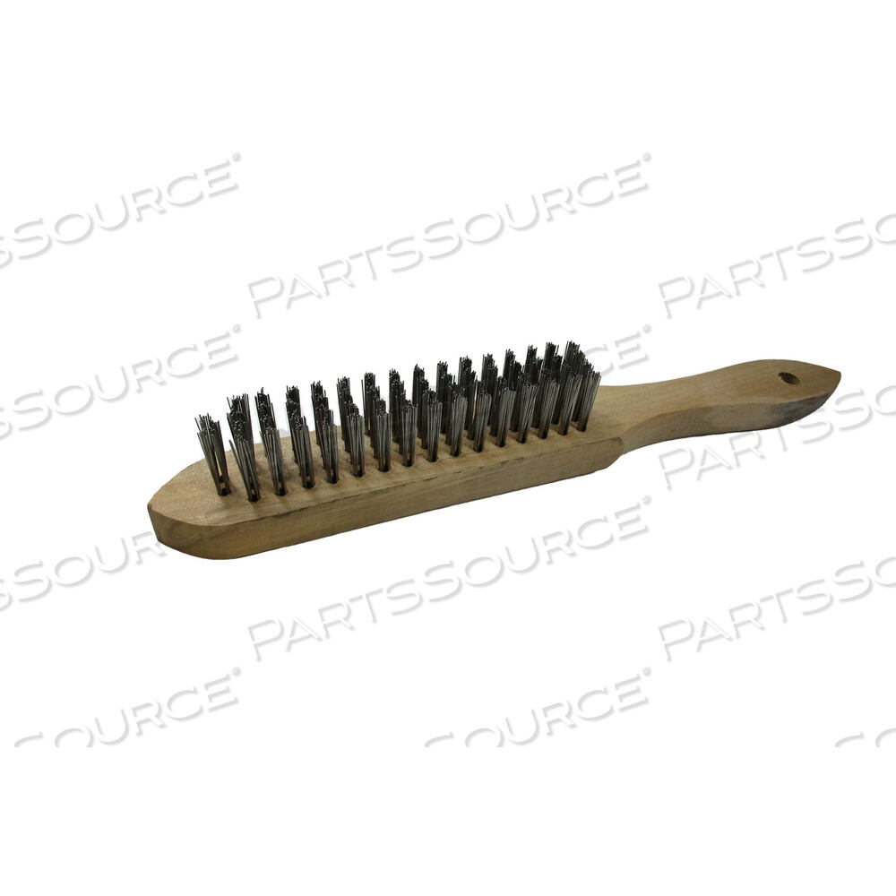 OEM#: WBWSHSSBRHSS4W XTRWELD SCRATCH BRUSH WITH 4X16 STAINLESS STEEL BRISTLES, SHOE HANDLE by XTRweld