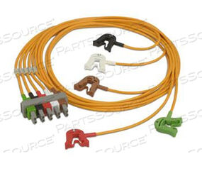 Replaces Philips Healthcare 9898031045015 LEAD SAFETY AAMI GRABBER ECG CABLE
