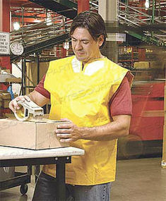 HEATED VEST YELLOW POLYVINYL CHLORIDE