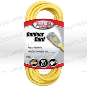 OEM#: 0258702587 COLEMAN LIGHTED END EXTENSION CORD,12/3 SJTW,L 25 by Southwire Company, LLC