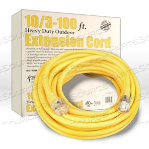 OEM#: 0268902689 COLEMAN EXTENSION CORD,10/3 SJTW,L 100,AMPS 15,VOLTAGE 125 VAC,YELLOW by Southwire Company, LLC