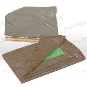OEM#: TBG162011620 CSM TARPS HEAVY DUTY CONTRACTORS TARP,16X20,BROWN/ GREEN by Kotap