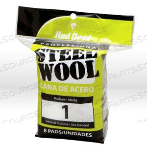 OEM#: 03240324 RED DEVIL STEEL WOOL,MEDIUM #1 STEEL WOOL,8 PACK by Red Devil