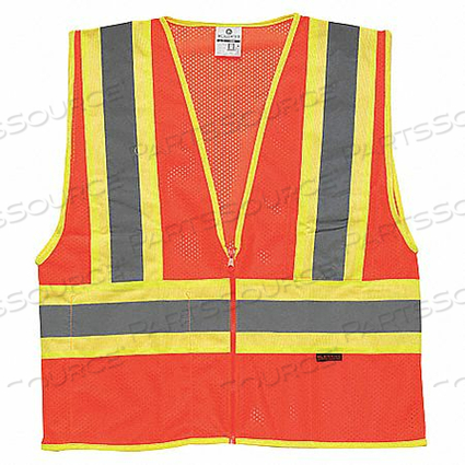 OEM#: 1055-XLHIGH VISIBILITY VEST CLASS 2 XL ORANGE by ML Kishigo