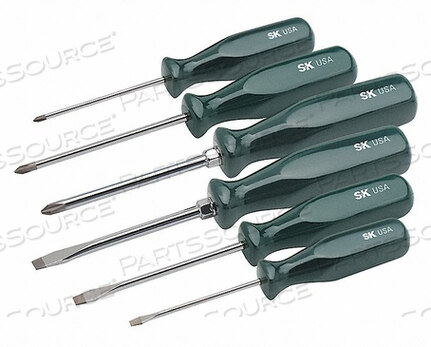 OEM#: 86320SCREWDRIVER SET SLOTTED/PHILLIPS 6 PC by SK Professional Tools