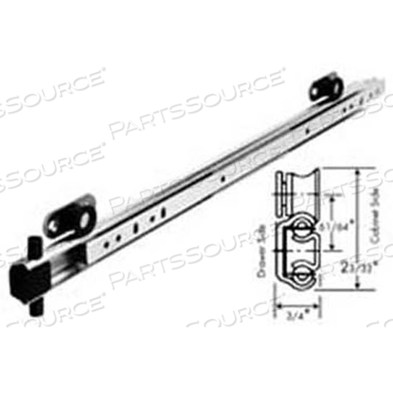 SLIDE, DRAWER, 18, MTL RLR, PAIR