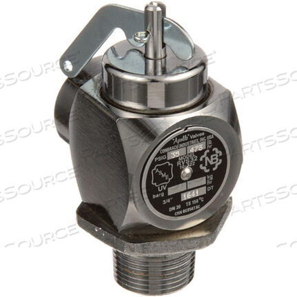 Replaces Market Forge 97-5045VALVE, SAFETY RELIEF, 3/4, 35PSI