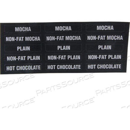 LABELS, FLAVOR, IMIX, 15/SHEET