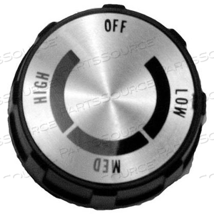 KNOB2 D, OFF-LOW-MED-HIGH