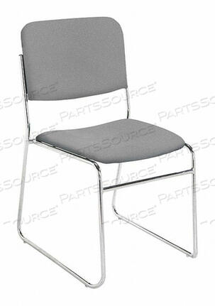OEM#: 8652STACKING CHAIR STEEL GRAY/CHROME by National Public Seating
