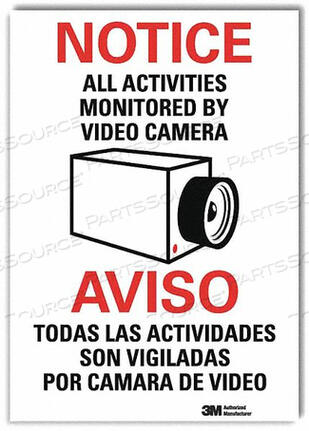 OEM#: U1-1003-RD_10X14NOTICE SIGN 14X10 IN. BILINGUAL by Lyle Signs Inc.