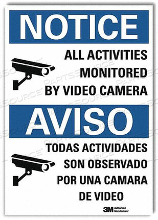 OEM#: U1-1006-RD_7X10NOTICE SIGN 10X7 IN. BILINGUAL by Lyle Signs Inc.