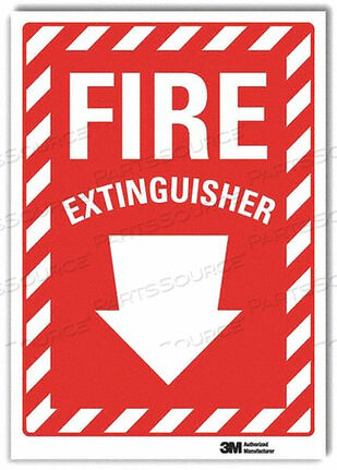 OEM#: U1-1010-RD_10X14J2683 FIRE EXTINGUISHER SIGN 14X10 IN. by Lyle Signs Inc.