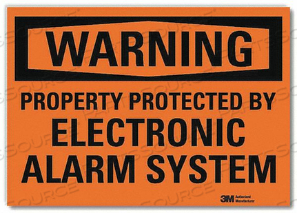OEM#: U1-1011-RD_7X5WARNING SIGN 5X7 IN. BLACK/ORANGE by Lyle Signs Inc.