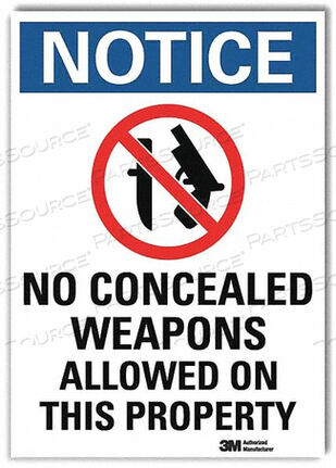 OEM#: U1-1012-RD_7X10NOTICE SIGN 10X7 IN. ENGLISH by Lyle Signs Inc.