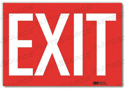 OEM#: U1-1016-RD_10X7J2687 EXIT SIGN EXIT 7 HX10 W by Lyle Signs Inc.
