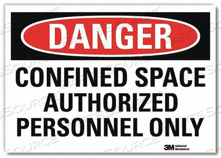 OEM#: U1-1020-RD_14X10J2691 DANGER SIGN 10 HX14 W ENGLISH by Lyle Signs Inc.