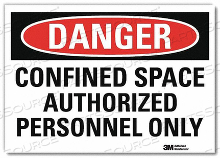 OEM#: U1-1020-RD_10X7J2691 DANGER SIGN 7 HX10 W ENGLISH by Lyle Signs Inc.
