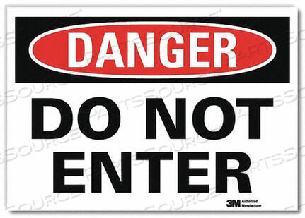 OEM#: U1-1032-RD_14X10DANGER SIGN DO NOT ENTER 10 HX14 W by Lyle Signs Inc.