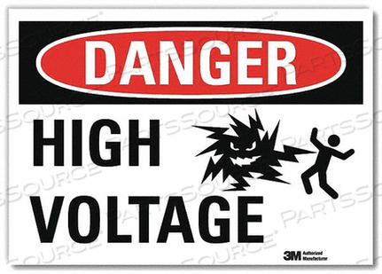 OEM#: U1-1036-RD_7X5DANGER SIGN 5 HX7 W ENGLISH by Lyle Signs Inc.