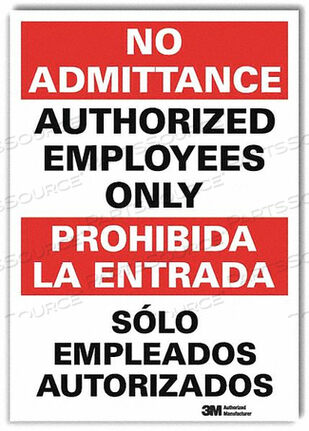 OEM#: U1-1041-RD_7X10SAFETY SIGN 10X7 IN. BILINGUAL by Lyle Signs Inc.