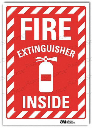 OEM#: U1-1060-RD_10X14J2709 FIRE EXTINGUISHER SIGN 14X10 IN. by Lyle Signs Inc.