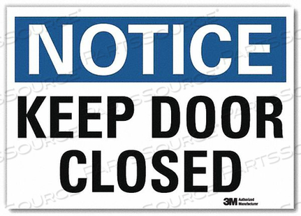 OEM#: U1-1068-RD_14X10NOTICE SIGN 10 HX14 W ENGLISH by Lyle Signs Inc.